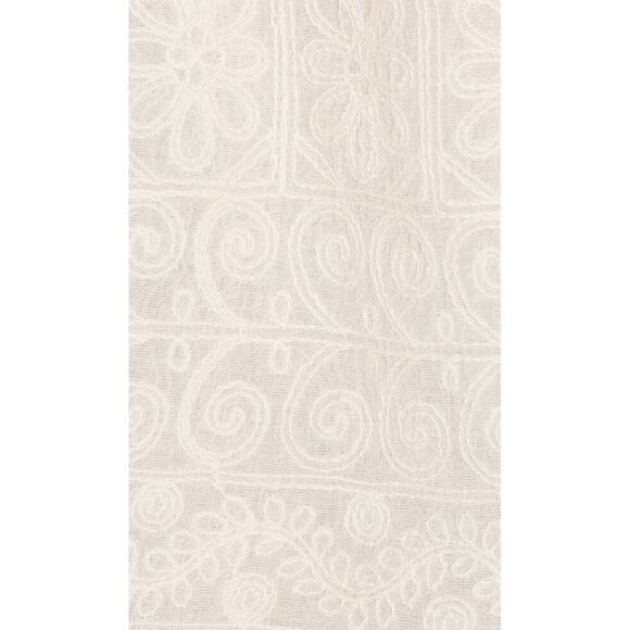 LoveShackFancy Embroidered Ivory Cream Playsuit Romper 2 M - Picture 4 of 10